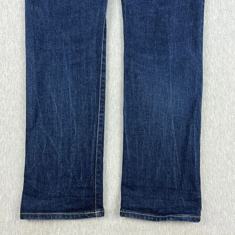 Buck Mason Ford Standard Jeans Mens 30x34 *Fits 31x32 Blue 14oz Double-Dipped